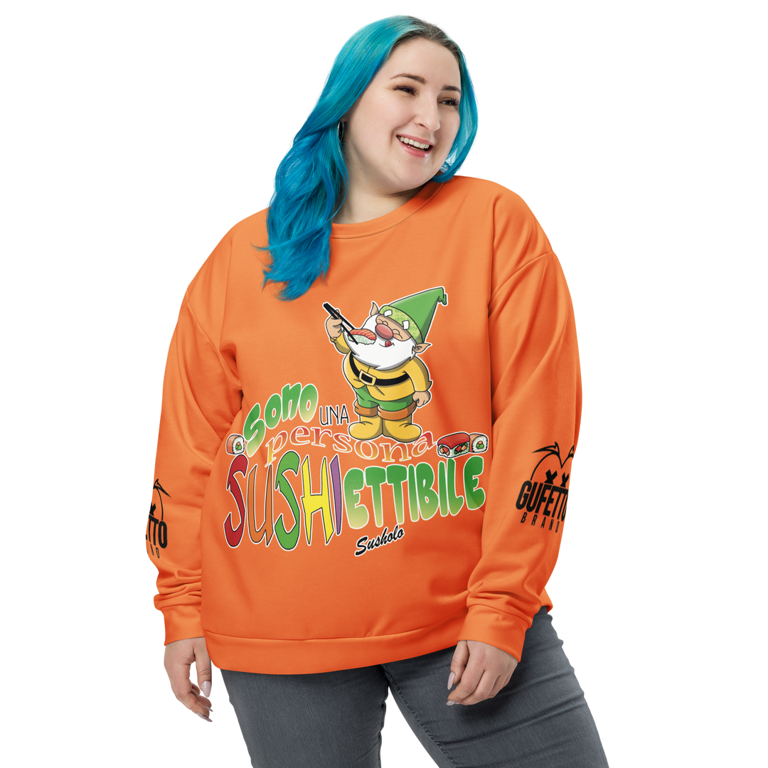 Felpa unisex Uomo/Donna SUSHIETTIBILE - Gufetto Brand 