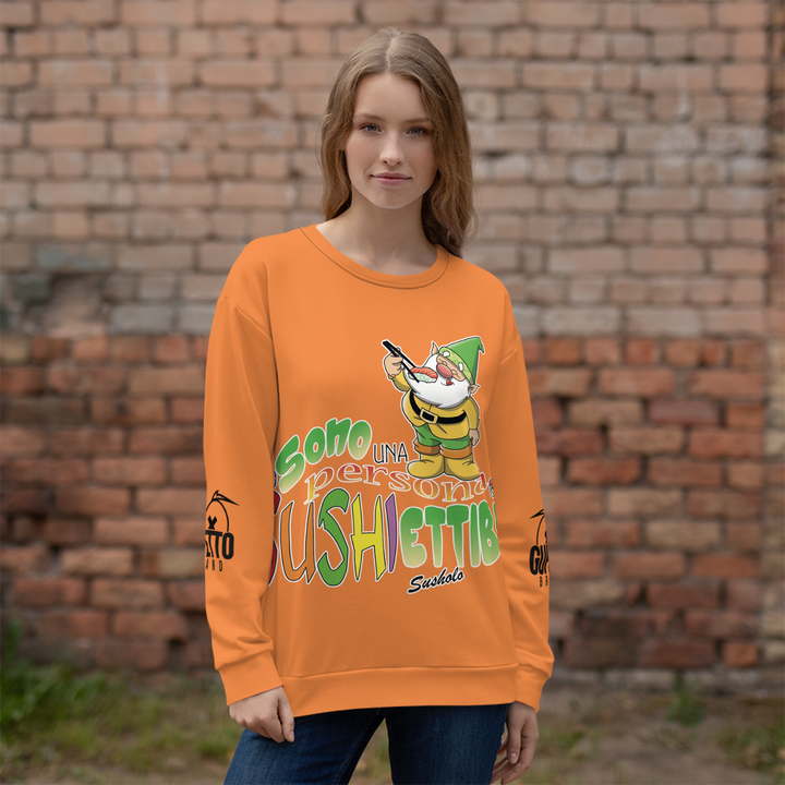 Felpa unisex Uomo/Donna SUSHIETTIBILE - Gufetto Brand 
