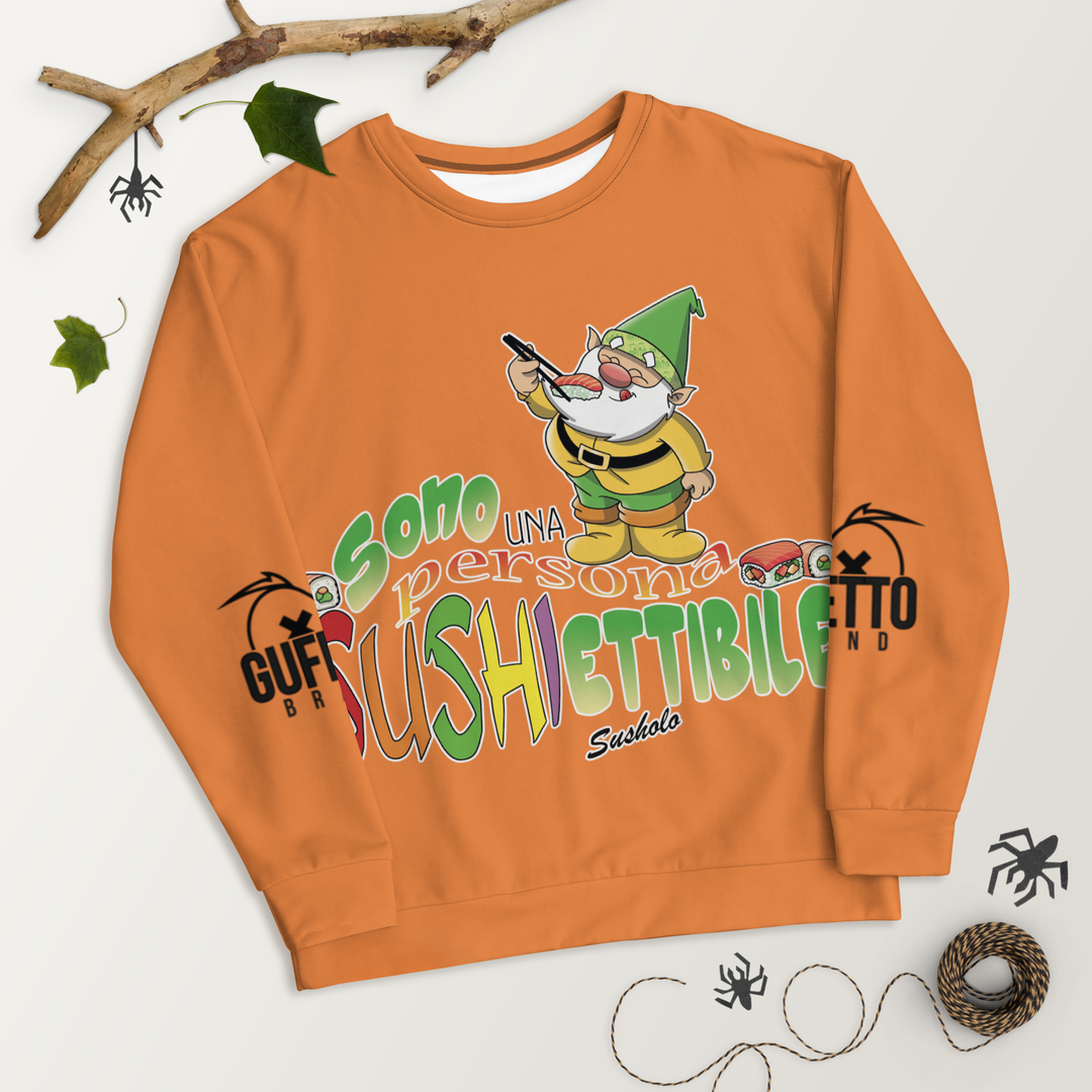 Felpa unisex Uomo/Donna SUSHIETTIBILE - Gufetto Brand 