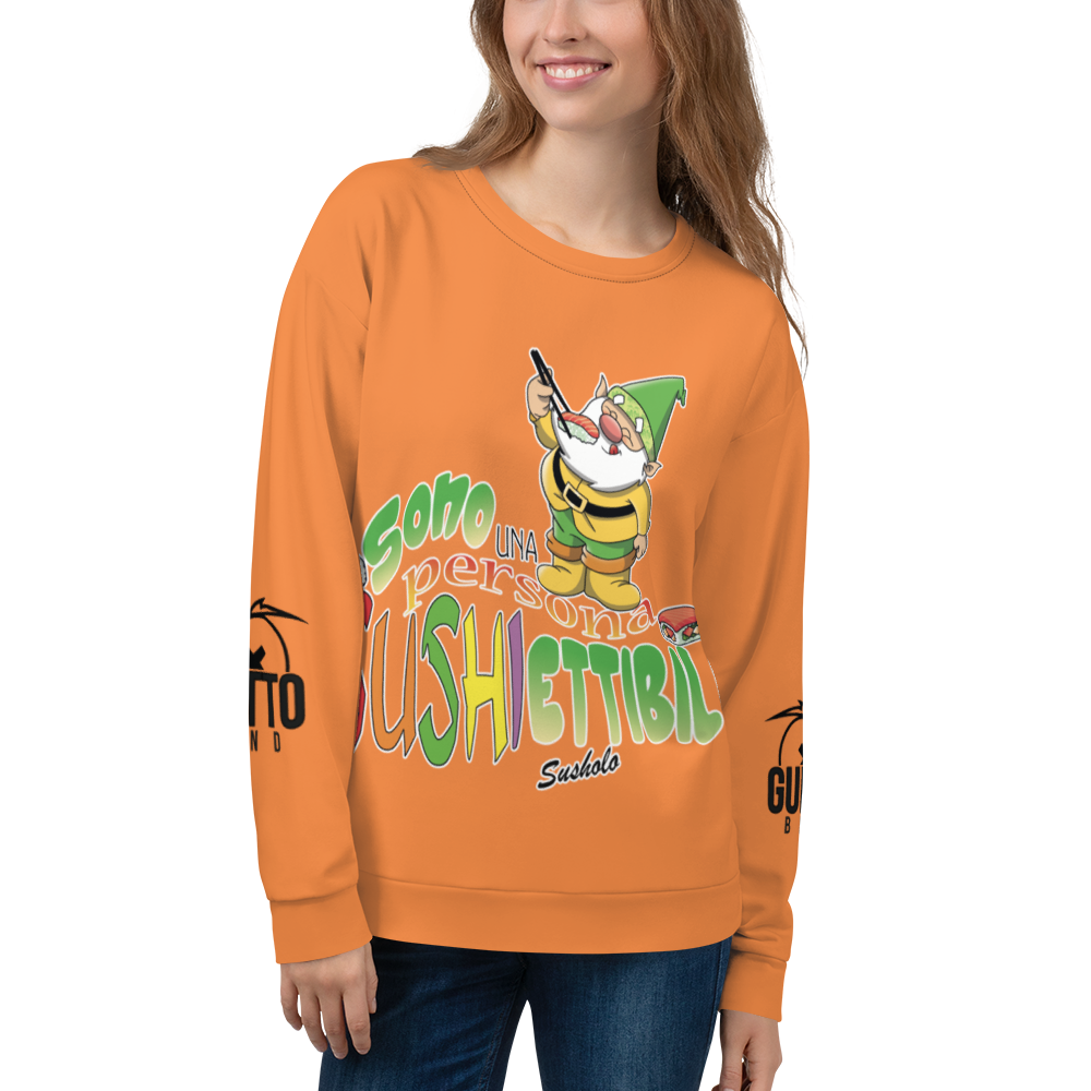 Felpa unisex Uomo/Donna SUSHIETTIBILE - Gufetto Brand 