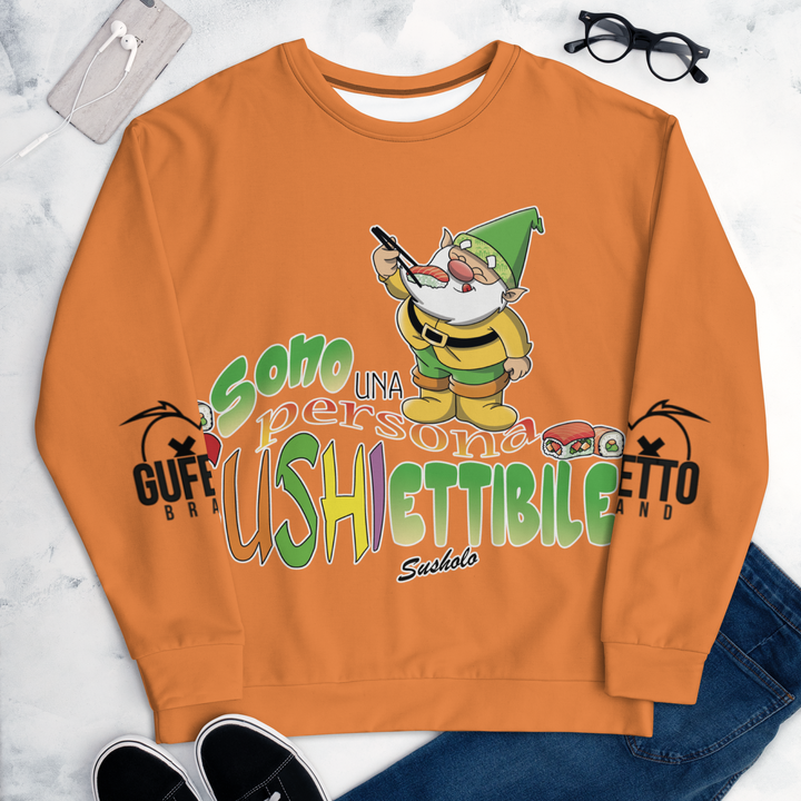 Felpa unisex Uomo/Donna SUSHIETTIBILE - Gufetto Brand 