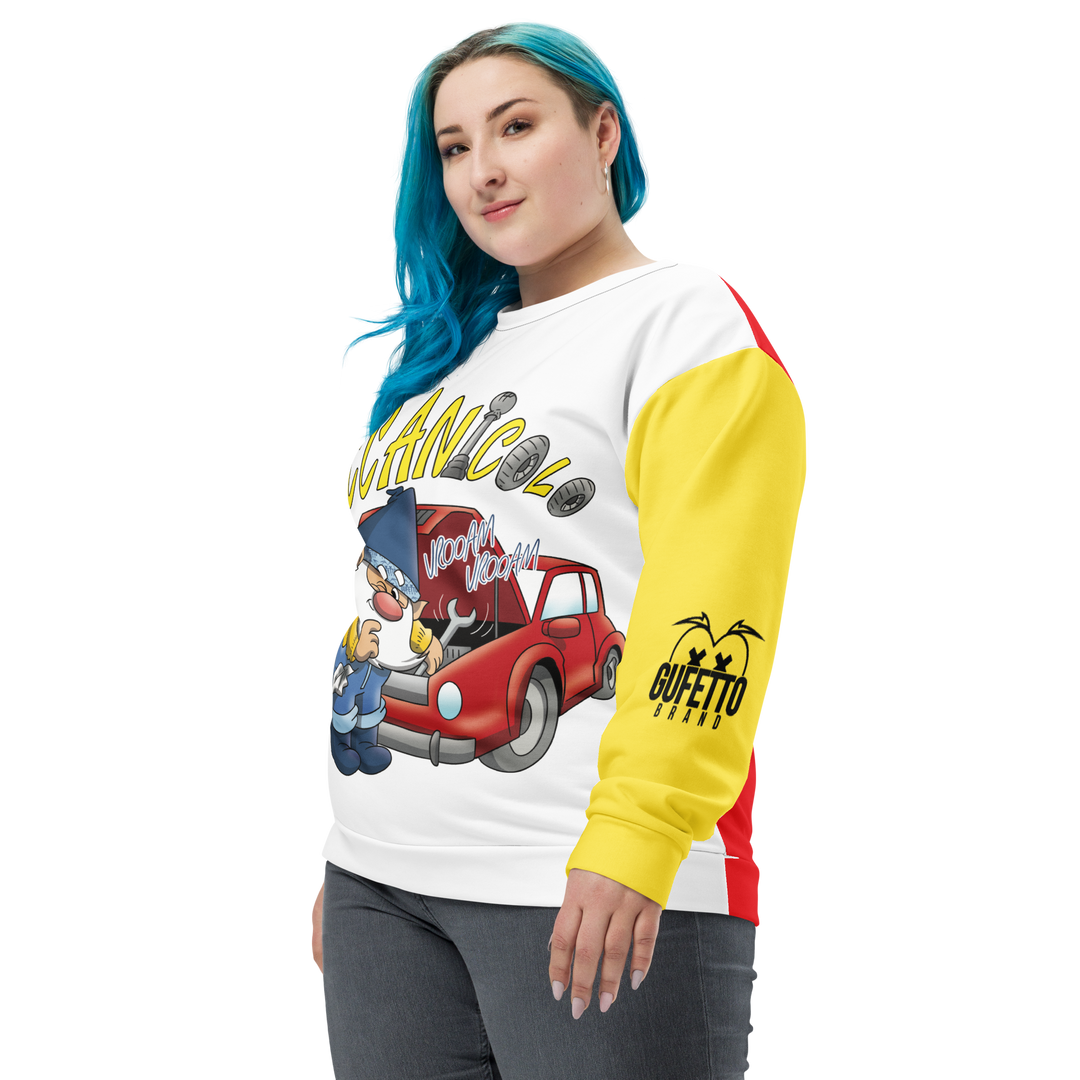 Felpa unisex Uomo/Donna MECCANICOLO - Gufetto Brand 