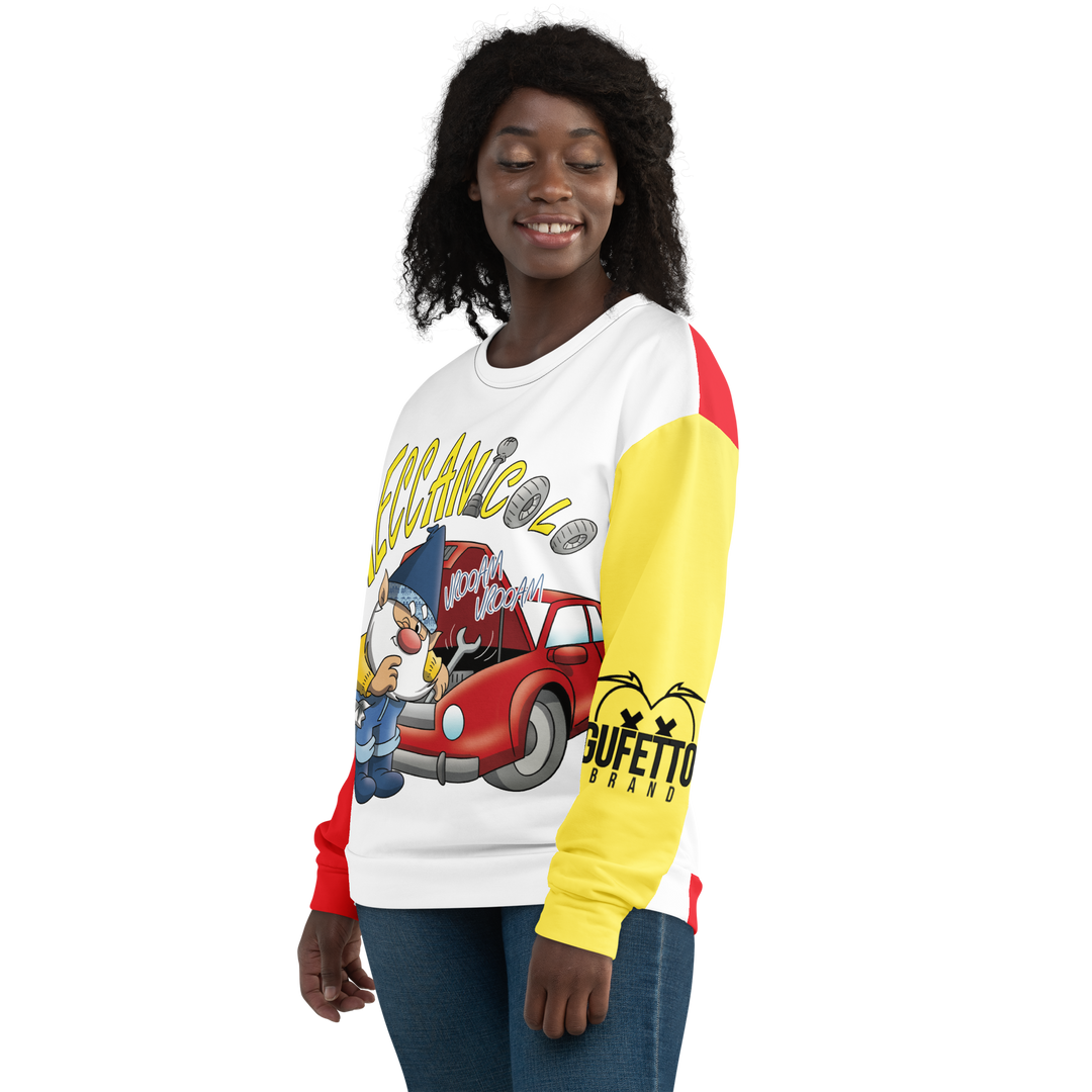 Felpa unisex Uomo/Donna MECCANICOLO - Gufetto Brand 