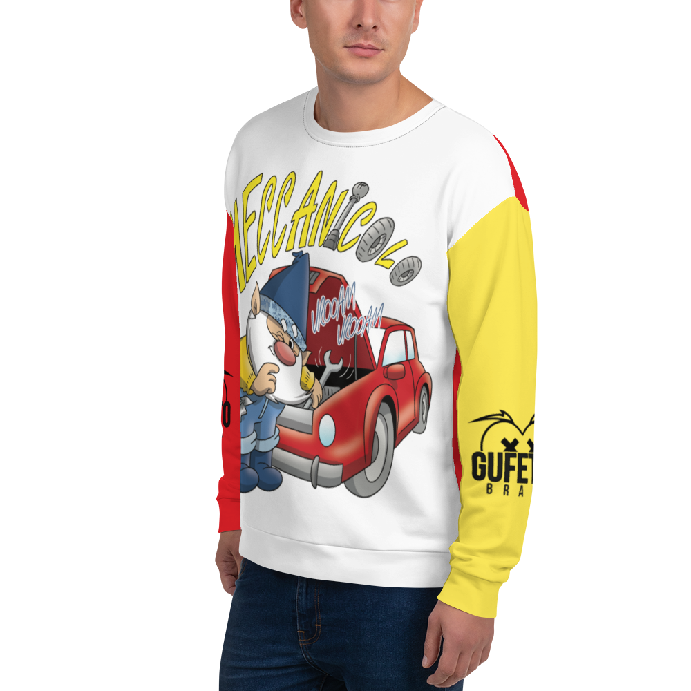Felpa unisex Uomo/Donna MECCANICOLO - Gufetto Brand 