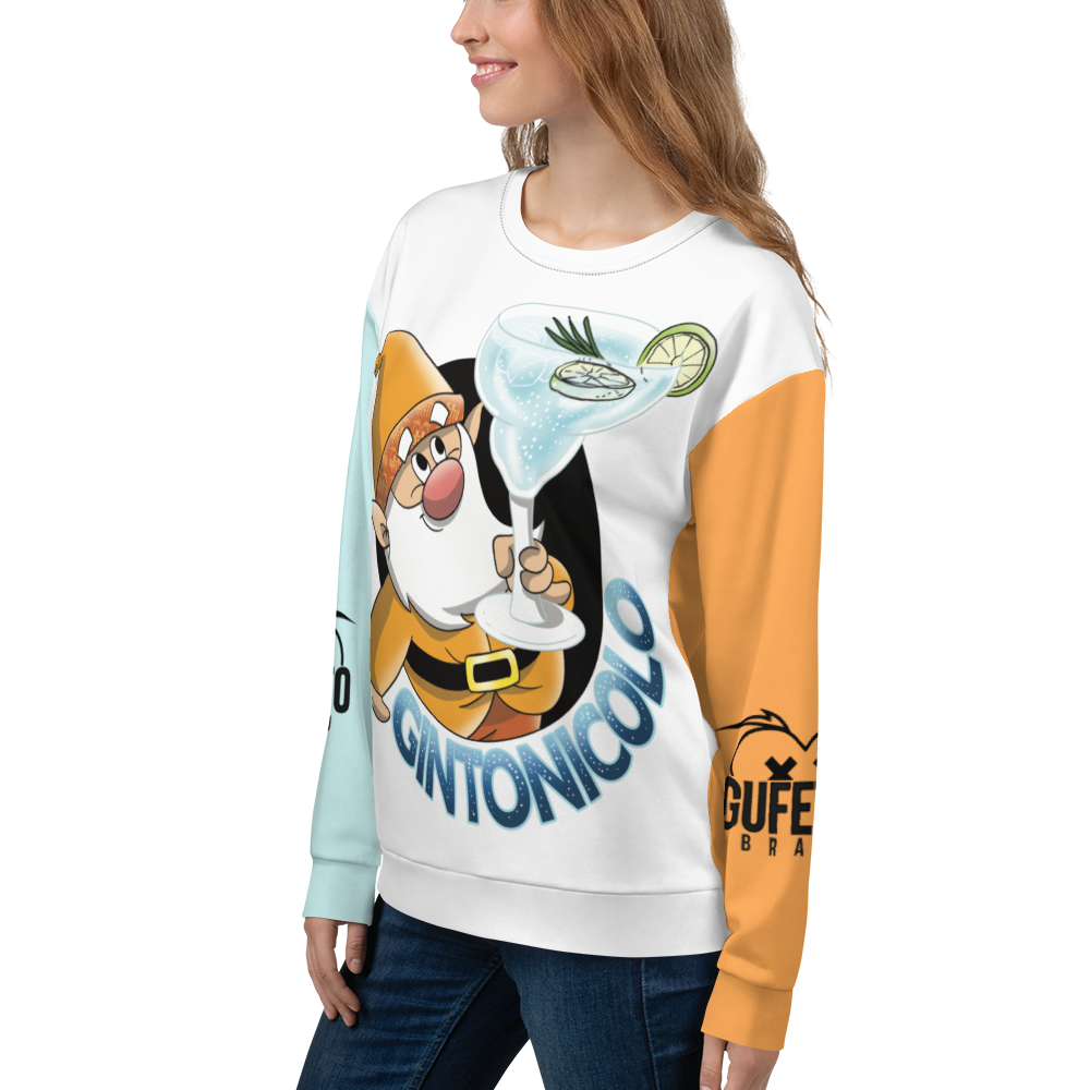 Felpa unisex Uomo/Donna GINTONICOLO - Gufetto Brand 