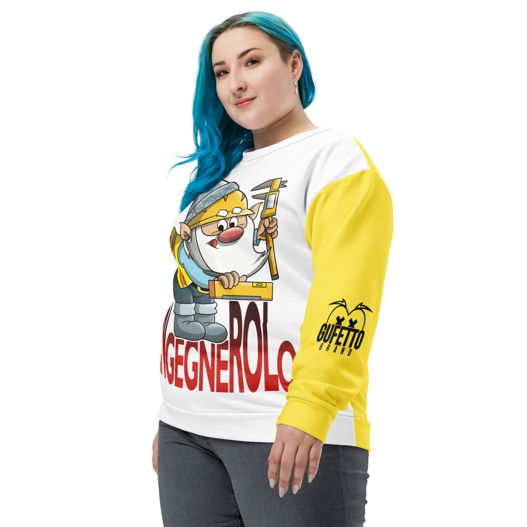 Felpa unisex Uomo/Donna INGEGNEROLO - Gufetto Brand 