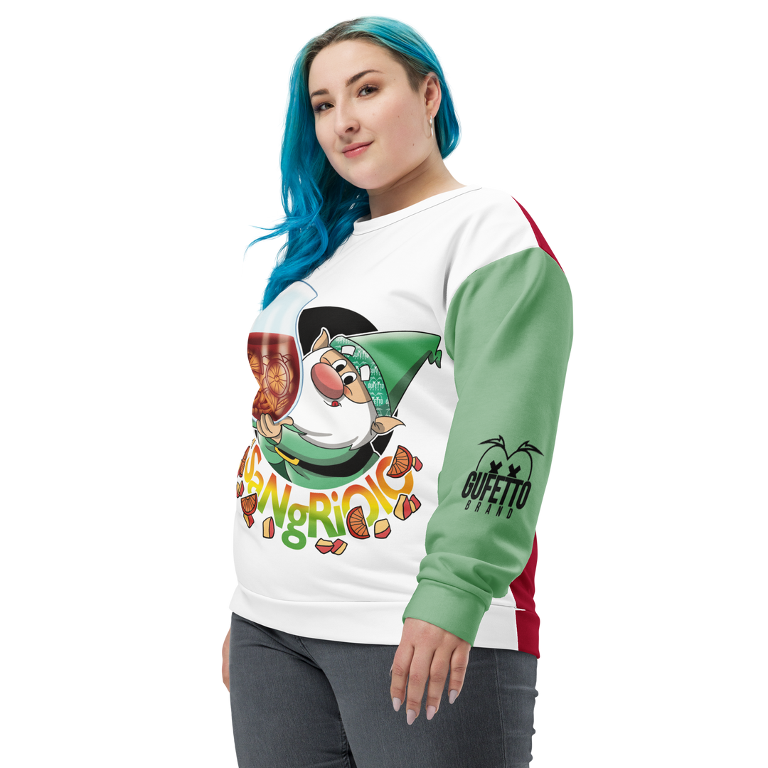 Felpa unisex Uomo/Donna SANGRIOLO - Gufetto Brand 