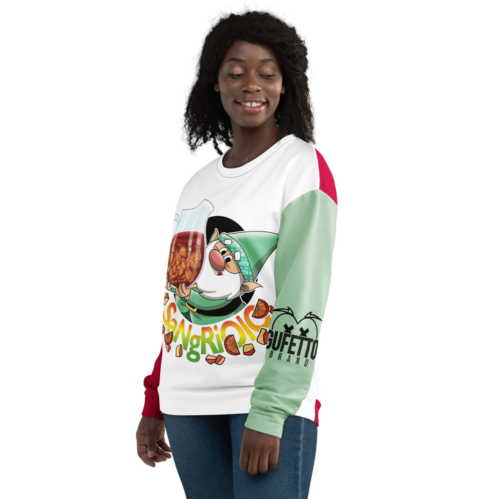 Felpa unisex Uomo/Donna SANGRIOLO - Gufetto Brand 