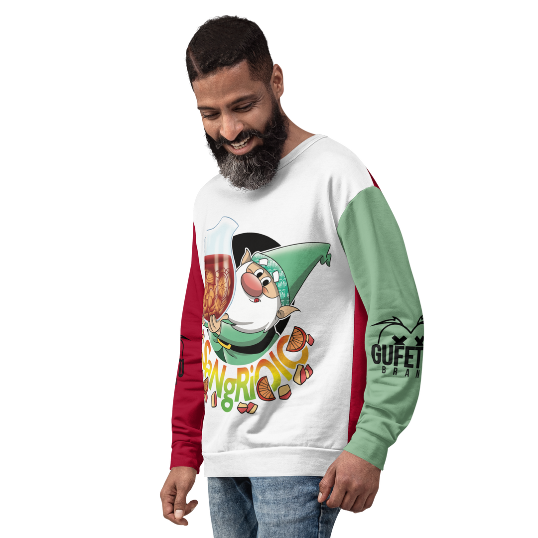 Felpa unisex Uomo/Donna SANGRIOLO - Gufetto Brand 