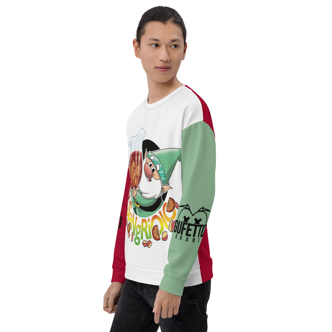 Felpa unisex Uomo/Donna SANGRIOLO - Gufetto Brand 