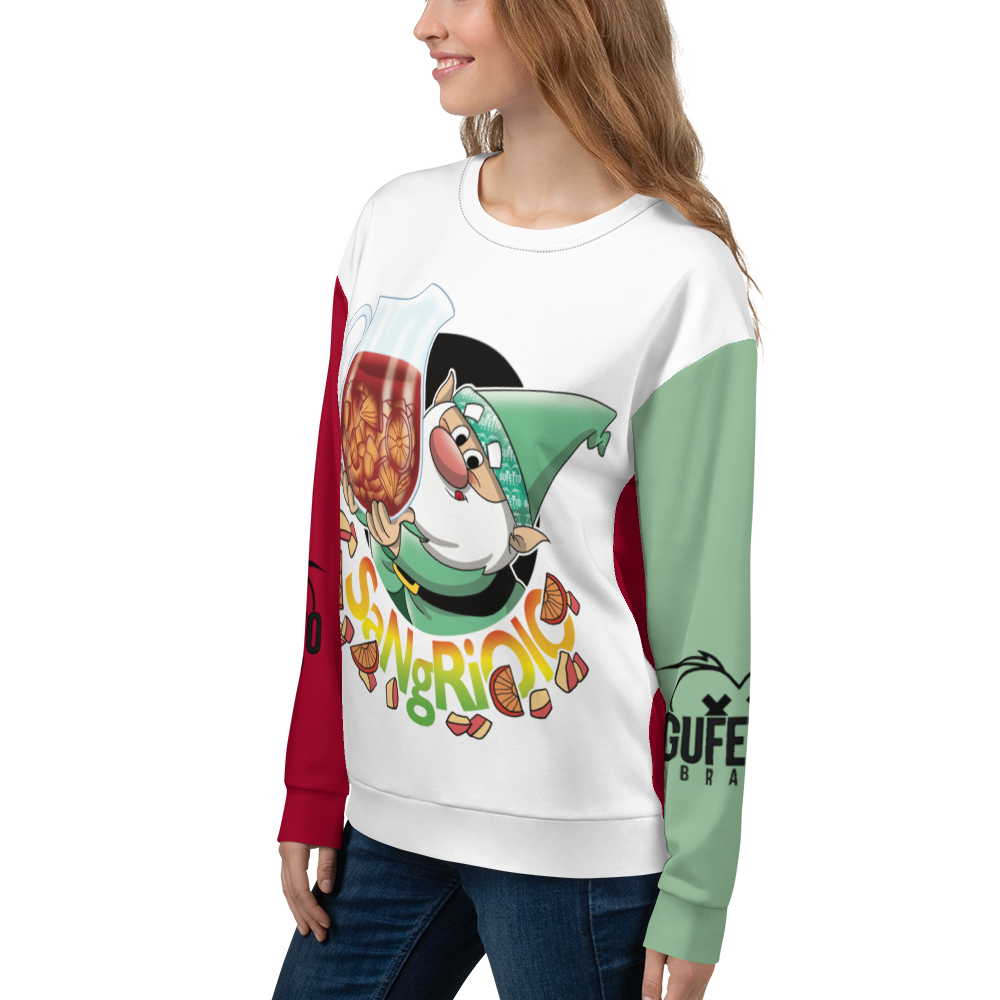 Felpa unisex Uomo/Donna SANGRIOLO - Gufetto Brand 