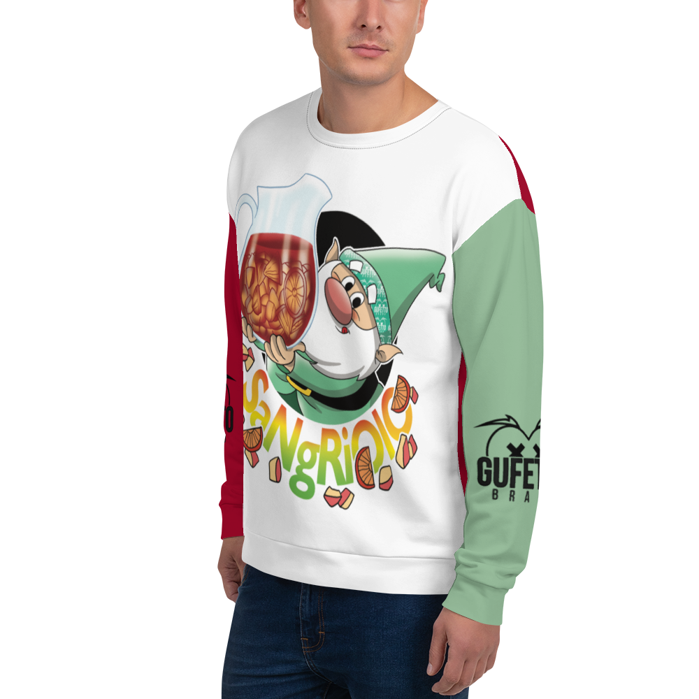 Felpa unisex Uomo/Donna SANGRIOLO - Gufetto Brand 