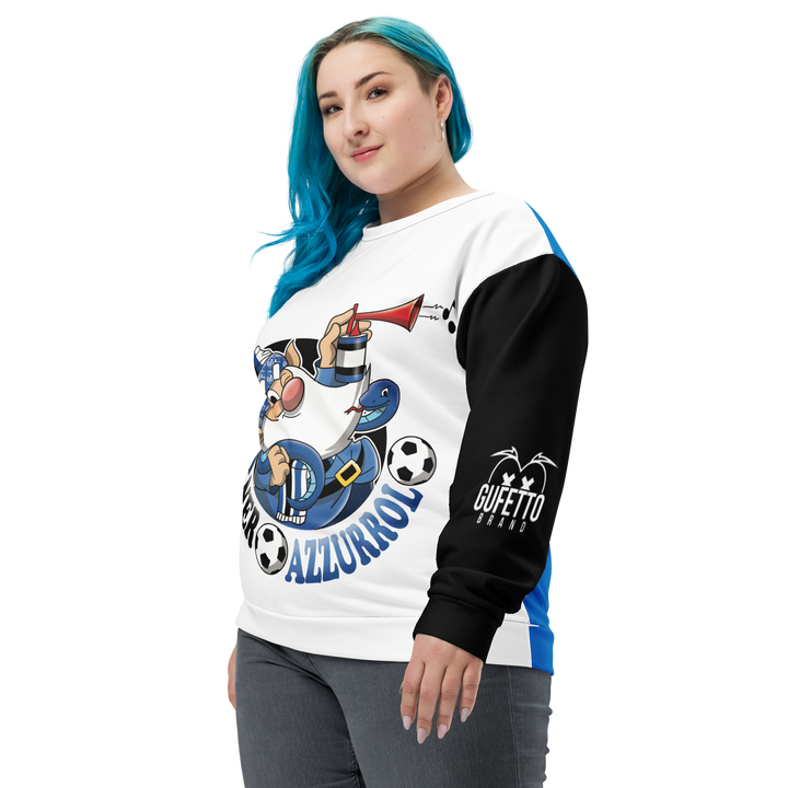 Felpa unisex Uomo/Donna NEROAZZURROLO - Gufetto Brand 