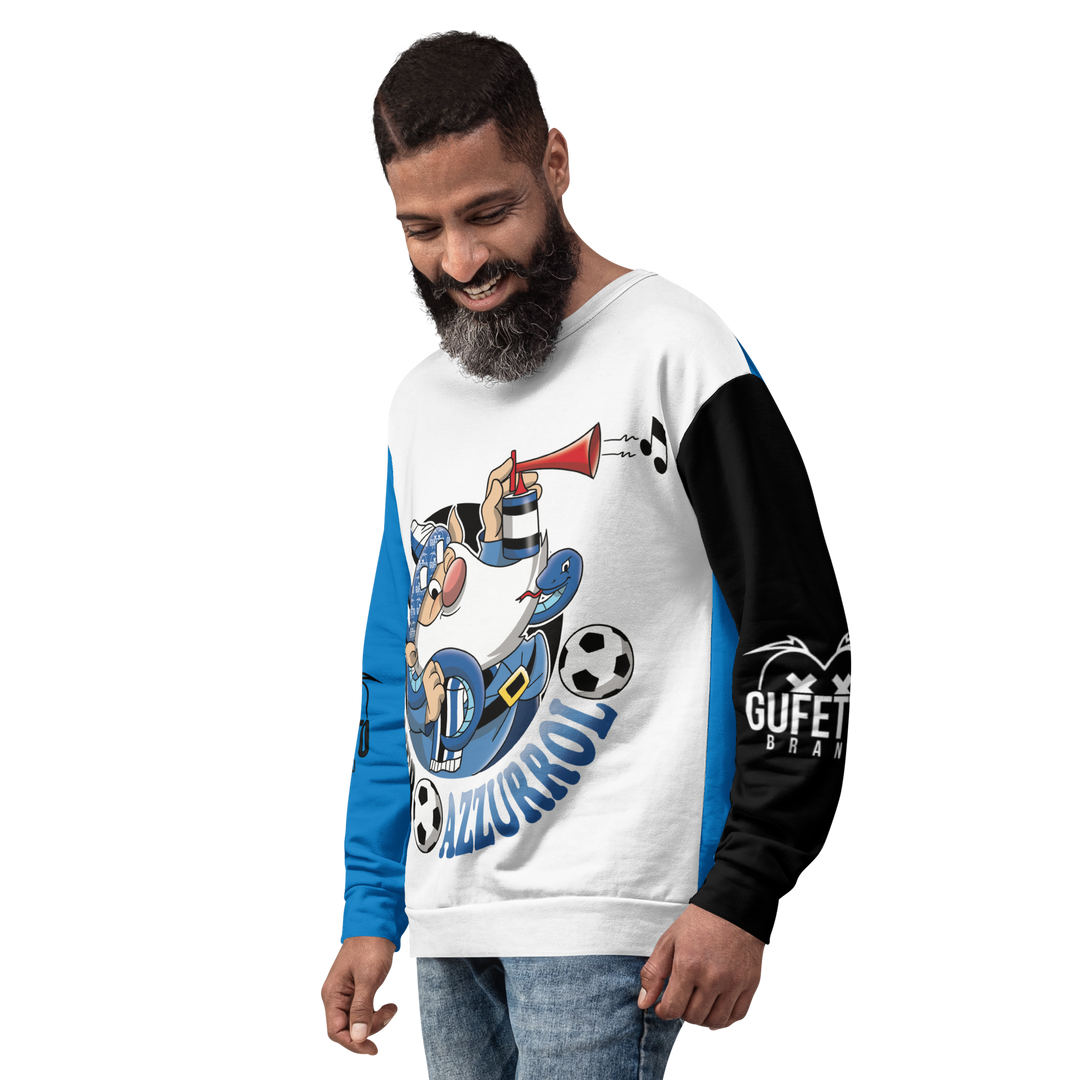Felpa unisex Uomo/Donna NEROAZZURROLO - Gufetto Brand 