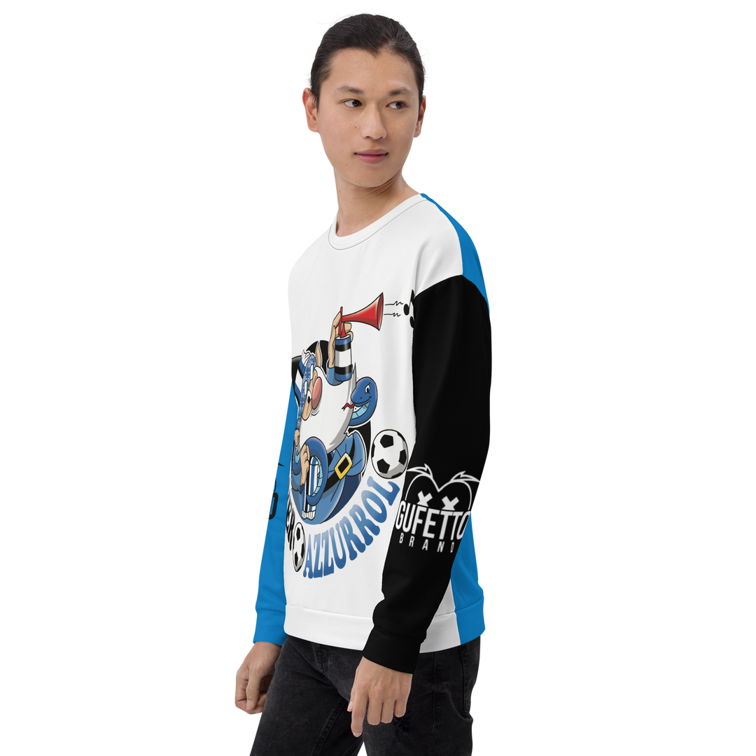 Felpa unisex Uomo/Donna NEROAZZURROLO - Gufetto Brand 
