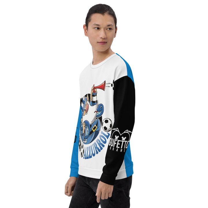 Felpa unisex Uomo/Donna NEROAZZURROLO - Gufetto Brand 