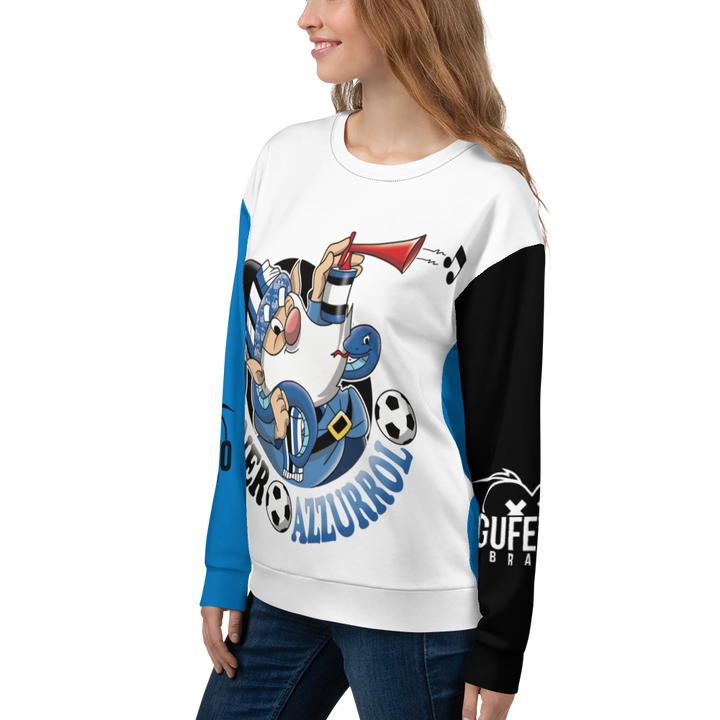 Felpa unisex Uomo/Donna NEROAZZURROLO - Gufetto Brand 