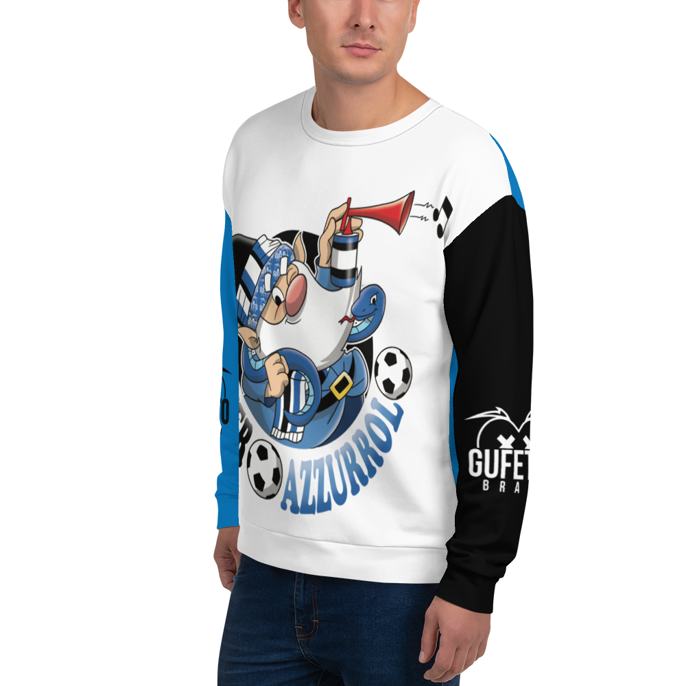 Felpa unisex Uomo/Donna NEROAZZURROLO - Gufetto Brand 