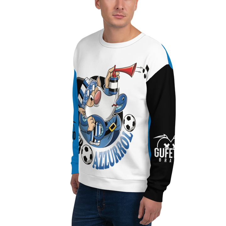 Felpa unisex Uomo/Donna NEROAZZURROLO - Gufetto Brand 