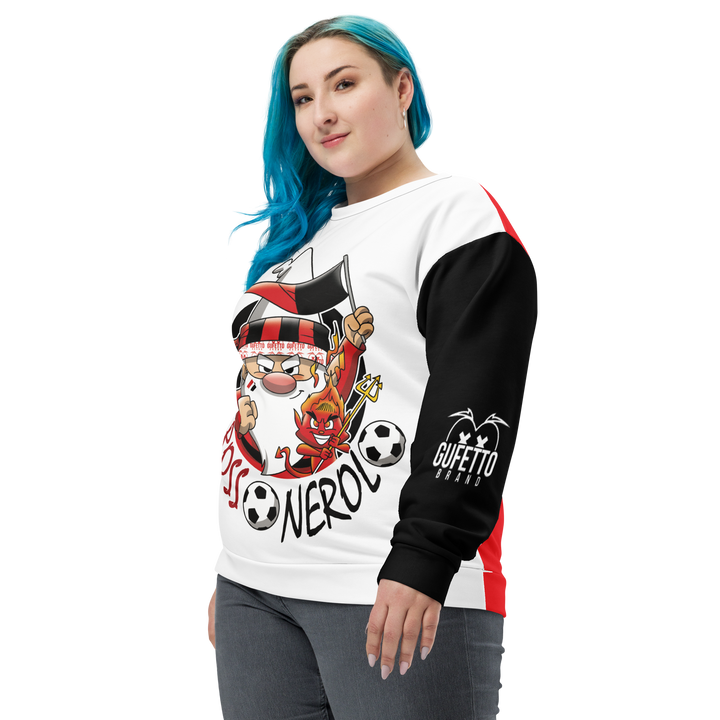 Felpa unisex Uomo/Donna ROSSO NEROLO - Gufetto Brand 