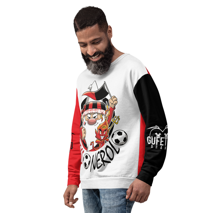 Felpa unisex Uomo/Donna ROSSO NEROLO - Gufetto Brand 