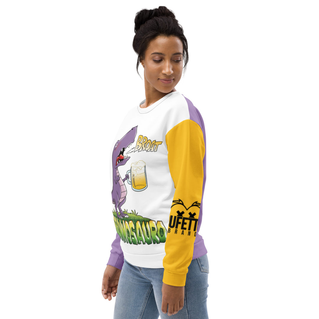 Felpa unisex Uomo/Donna BIRRANNOSAURO - Gufetto Brand 
