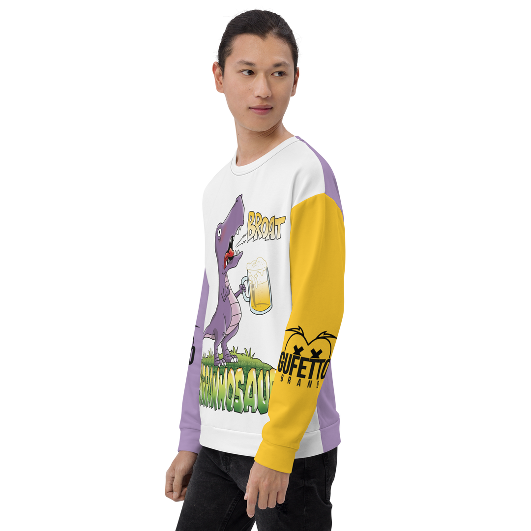 Felpa unisex Uomo/Donna BIRRANNOSAURO - Gufetto Brand 