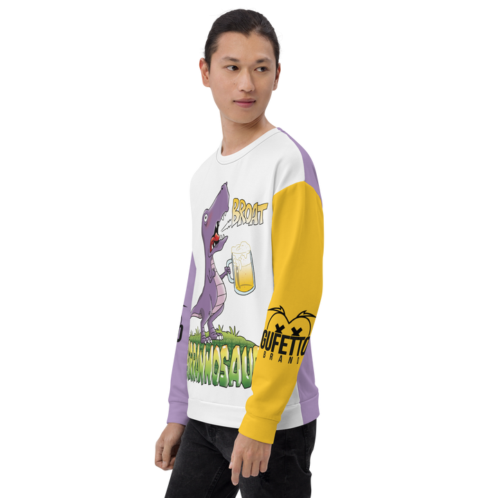 Felpa unisex Uomo/Donna BIRRANNOSAURO - Gufetto Brand 