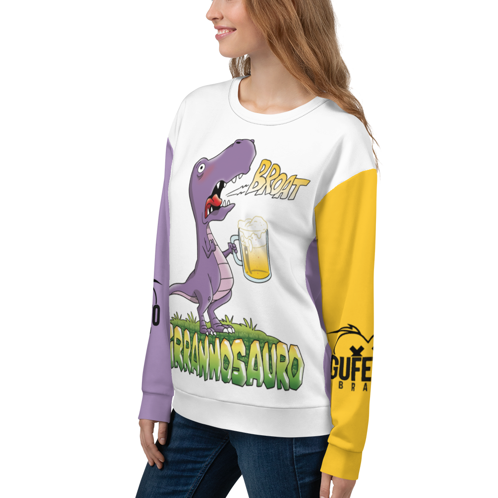Felpa unisex Uomo/Donna BIRRANNOSAURO - Gufetto Brand 