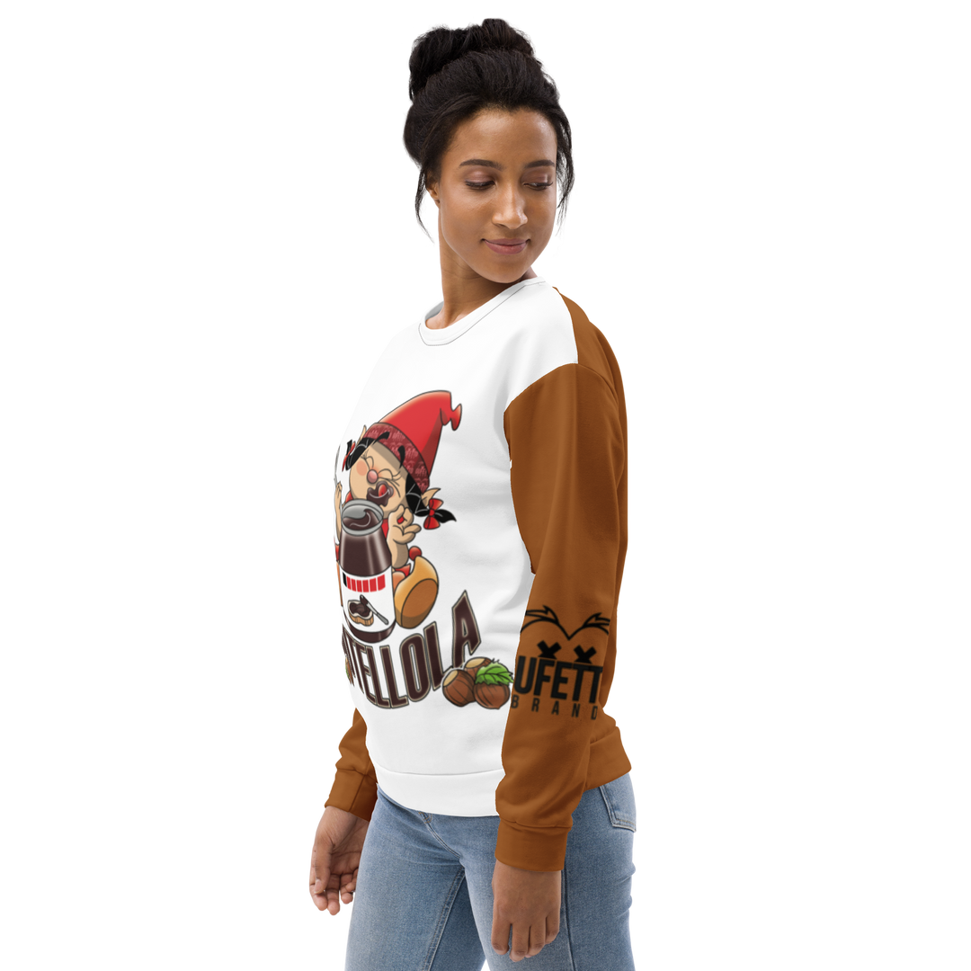 Felpa unisex Uomo/Donna NUTELLOLA - Gufetto Brand 