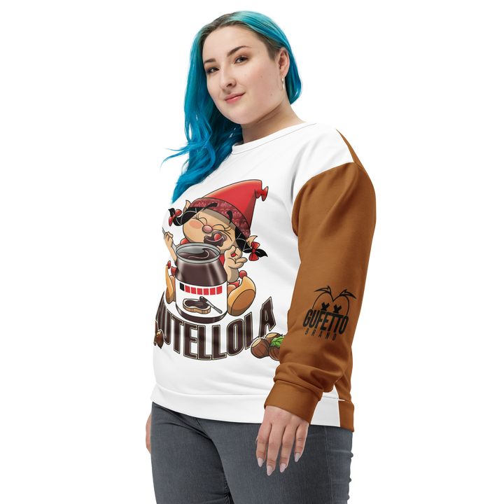 Felpa unisex Uomo/Donna NUTELLOLA - Gufetto Brand 