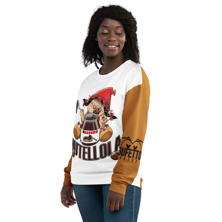 Felpa unisex Uomo/Donna NUTELLOLA - Gufetto Brand 