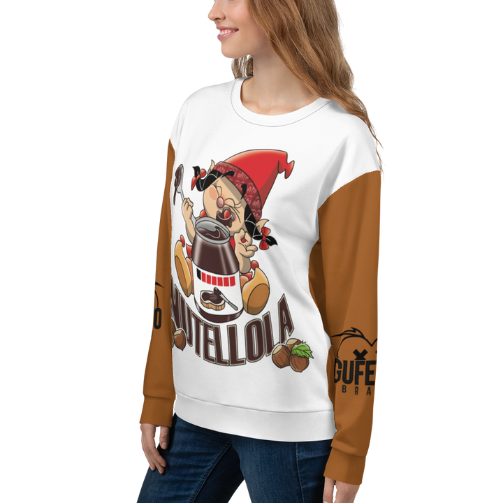 Felpa unisex Uomo/Donna NUTELLOLA - Gufetto Brand 