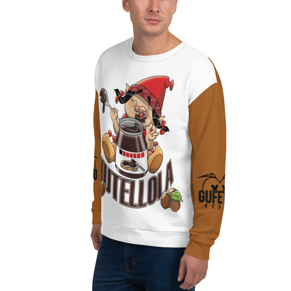 Felpa unisex Uomo/Donna NUTELLOLA - Gufetto Brand 