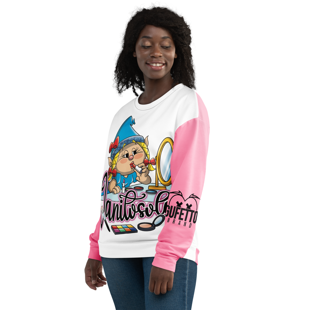 Felpa unisex Uomo/Donna VANITOSOLA - Gufetto Brand 