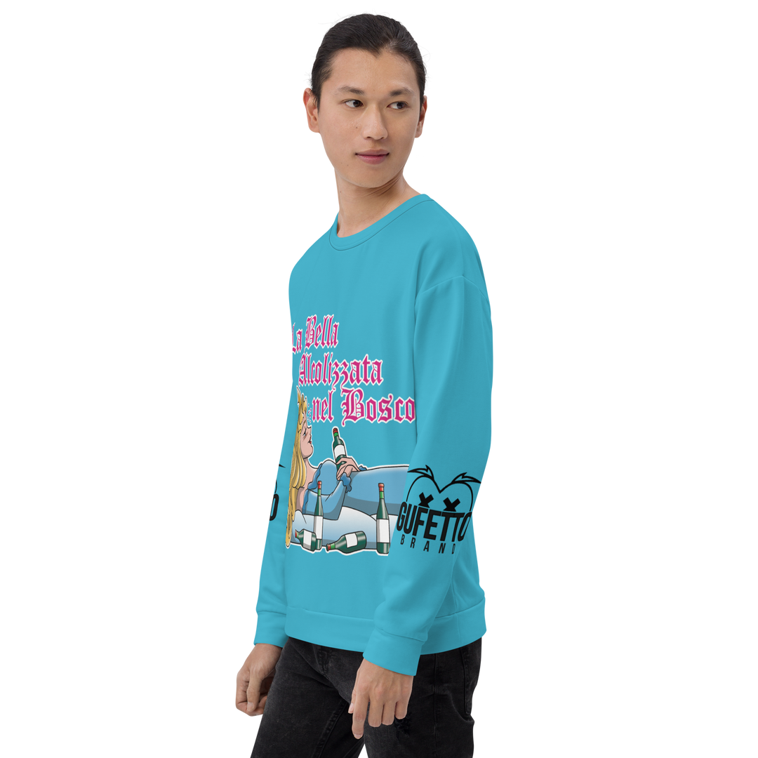 Felpa unisex Uomo/Donna LA BELLA ALCOLIZZATA - Gufetto Brand 