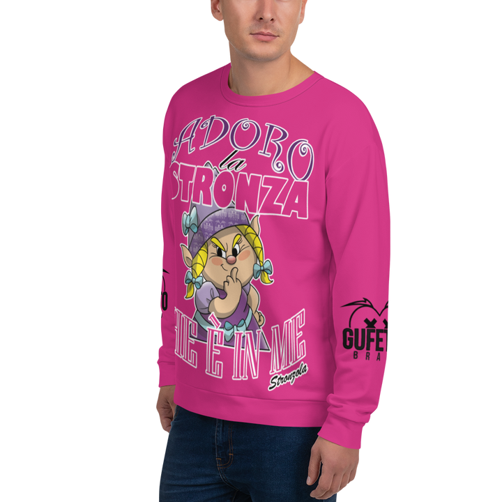 Felpa unisex Uomo/Donna STRONZOLA ADORO - Gufetto Brand 