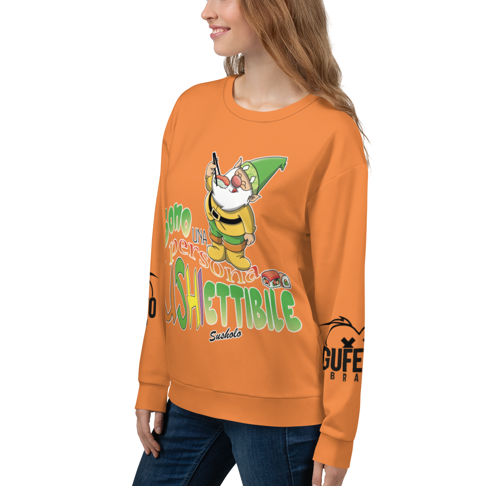 Felpa unisex Uomo/Donna SUSHIETTIBILE - Gufetto Brand 
