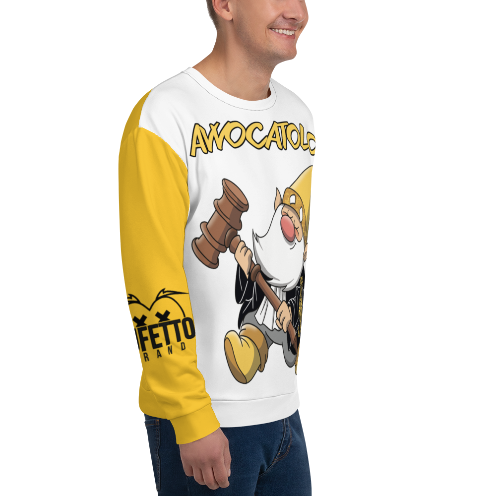 Felpa unisex Uomo/Donna AVVOCATOLO - Gufetto Brand 