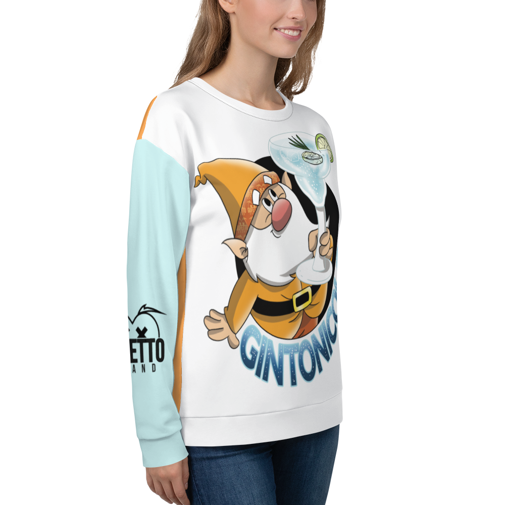 Felpa unisex Uomo/Donna GINTONICOLO - Gufetto Brand 