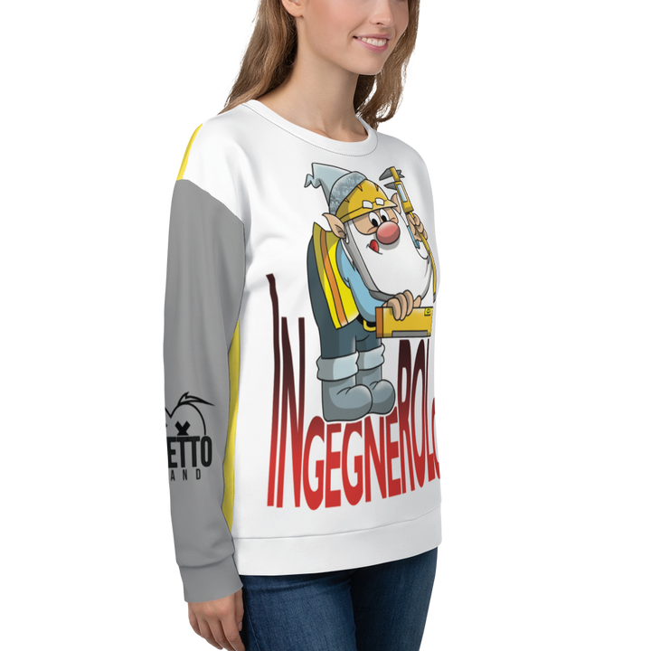 Felpa unisex Uomo/Donna INGEGNEROLO - Gufetto Brand 