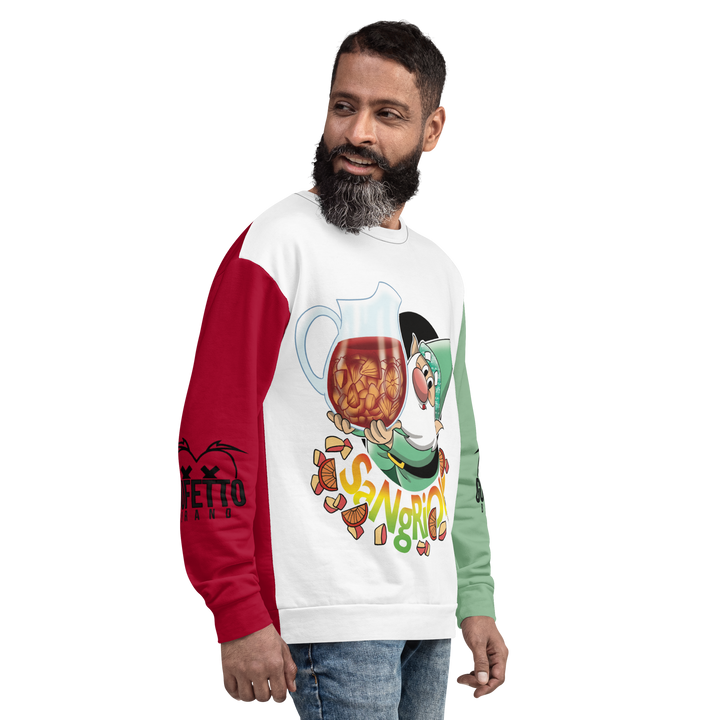 Felpa unisex Uomo/Donna SANGRIOLO - Gufetto Brand 