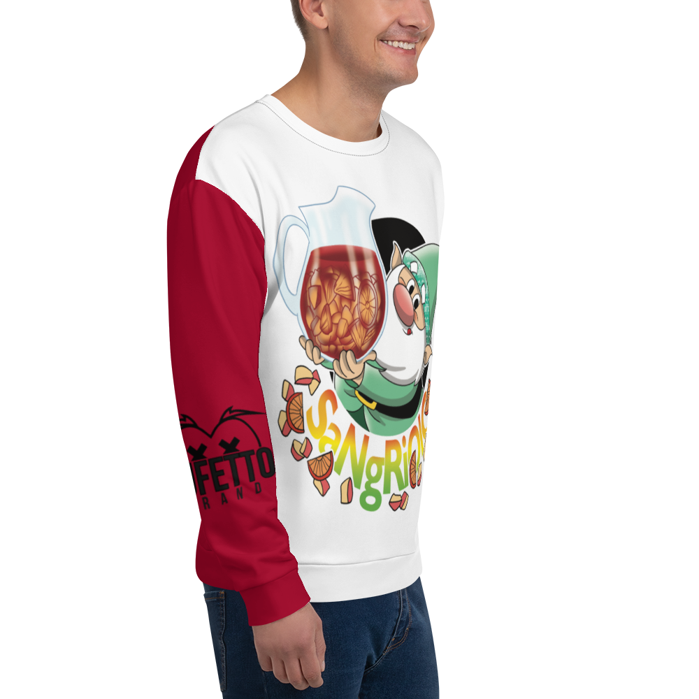 Felpa unisex Uomo/Donna SANGRIOLO - Gufetto Brand 