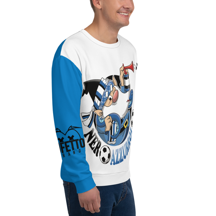 Felpa unisex Uomo/Donna NEROAZZURROLO - Gufetto Brand 