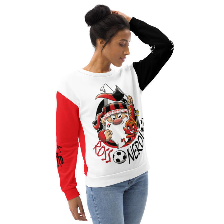 Felpa unisex Uomo/Donna ROSSO NEROLO - Gufetto Brand 