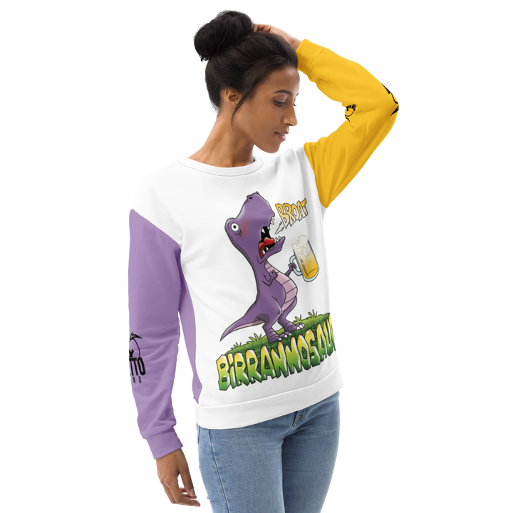 Felpa unisex Uomo/Donna BIRRANNOSAURO - Gufetto Brand 