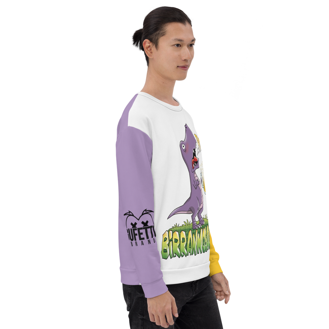 Felpa unisex Uomo/Donna BIRRANNOSAURO - Gufetto Brand 