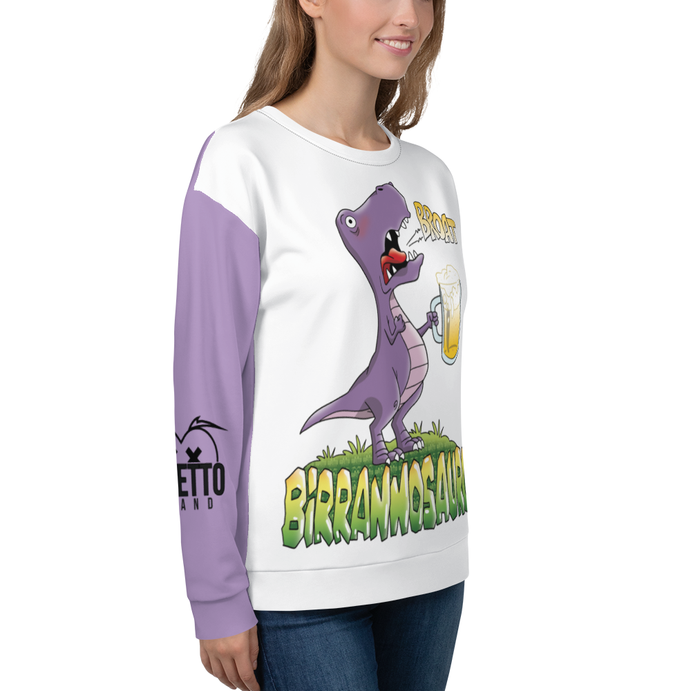 Felpa unisex Uomo/Donna BIRRANNOSAURO - Gufetto Brand 