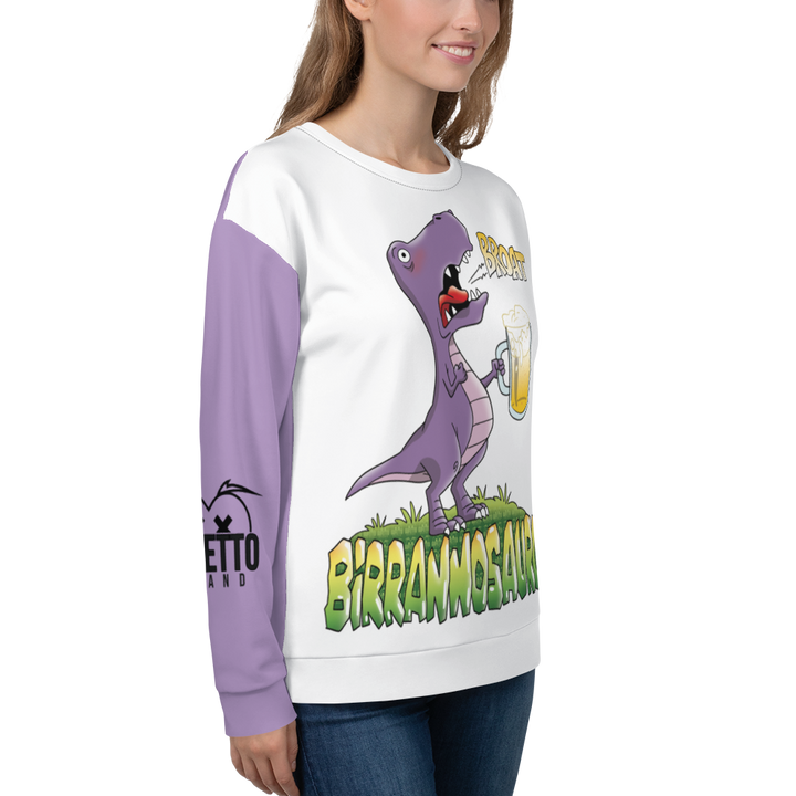Felpa unisex Uomo/Donna BIRRANNOSAURO - Gufetto Brand 