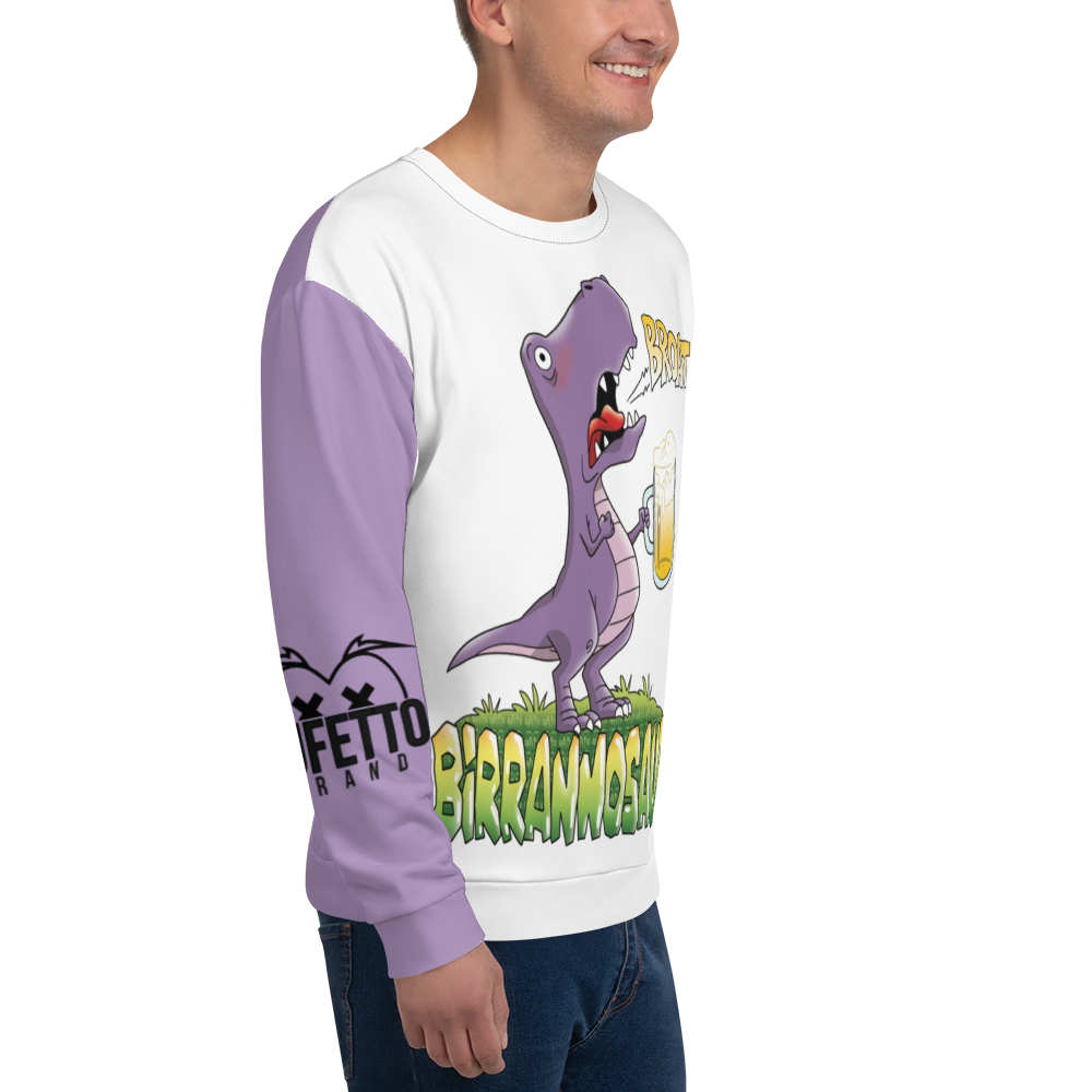 Felpa unisex Uomo/Donna BIRRANNOSAURO - Gufetto Brand 